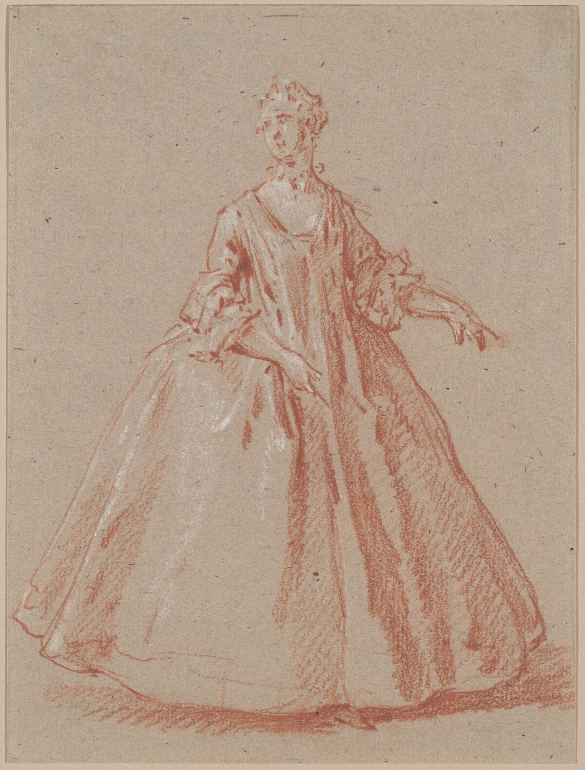 Standing Woman by Jean-Baptiste Oudry