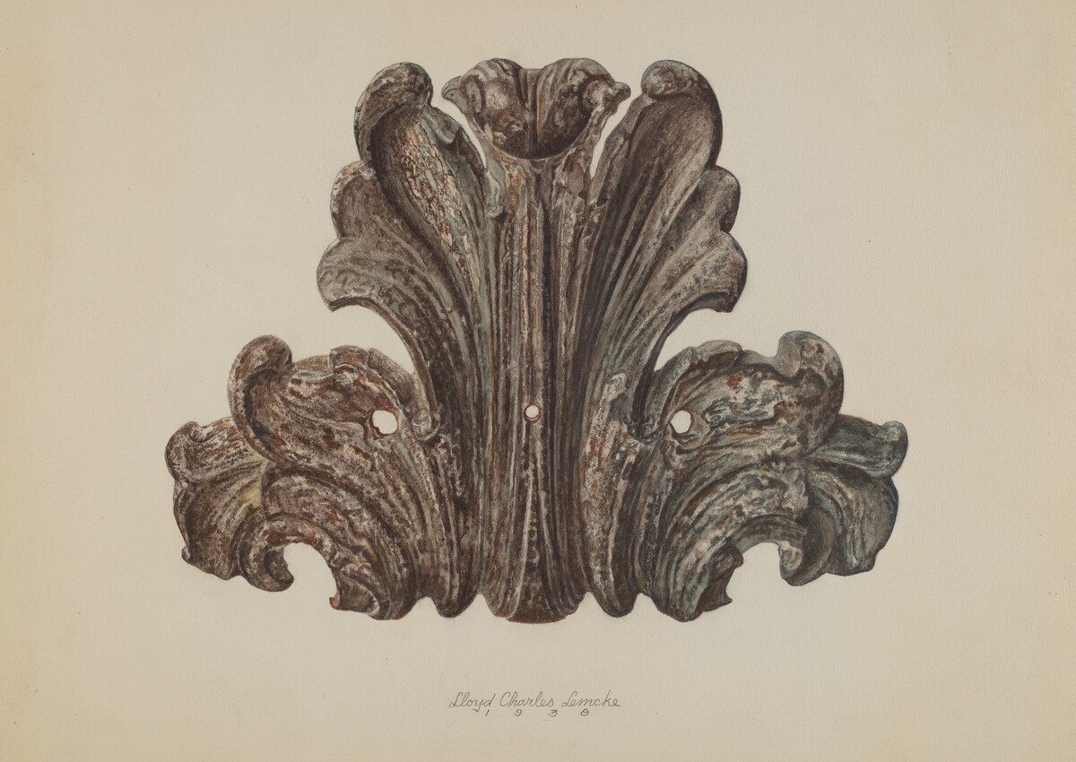 Ornamental Iron Leaf by Lloyd Charles Lemcke