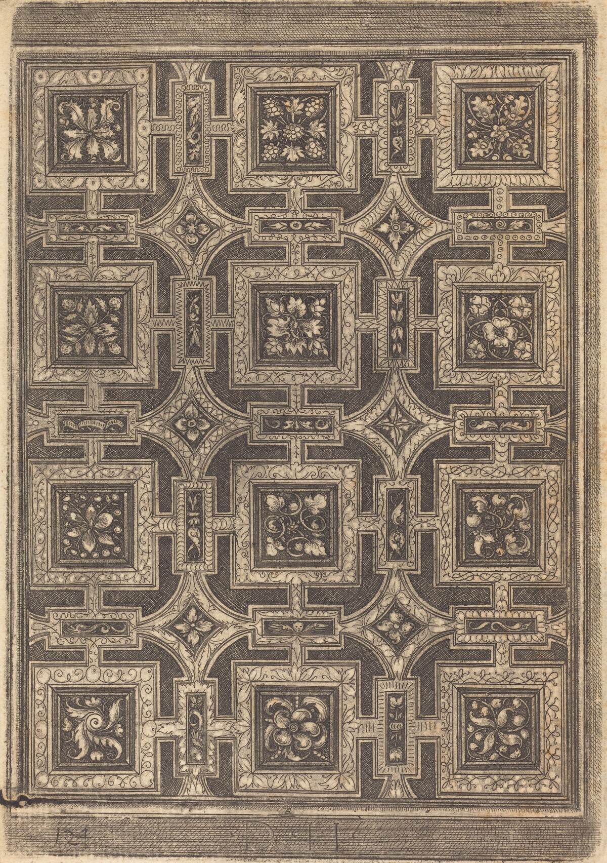 Ornamental Design for Coffered Ceiling by Daniel Hopfer