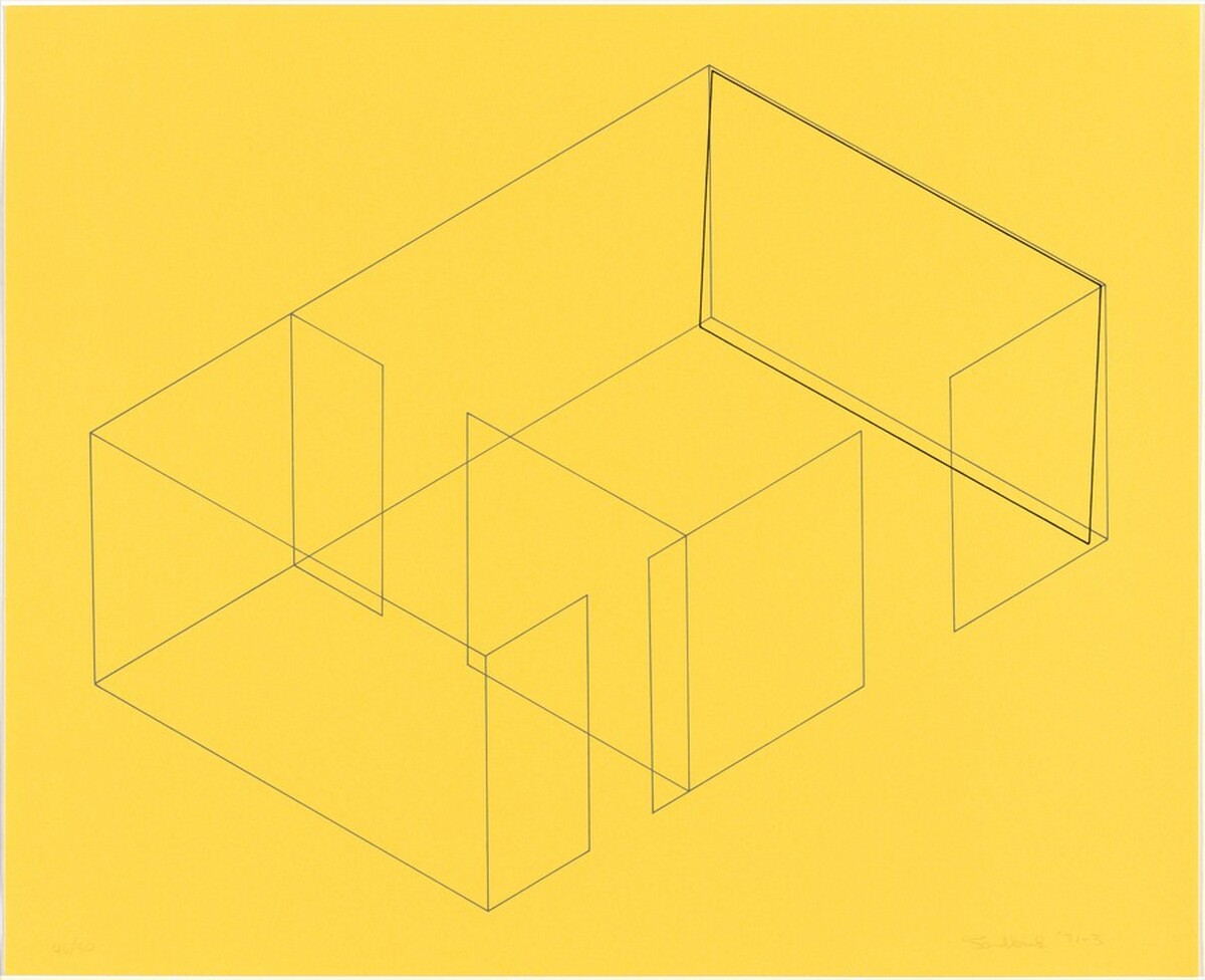 Untitled from Eight Variations for Galerie Heiner Friedrich (Acht Variationen für die Galerie Heiner Friedrich) by Fred Sandback