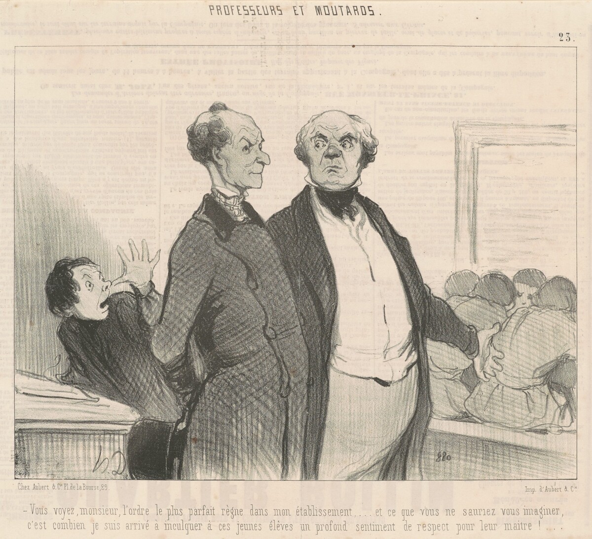 Vous voyez ... l'orde le plus parfait règne ... by Honoré Daumier