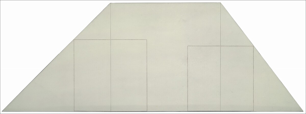 Two Squares within a Square and Two Triangles by Robert Mangold