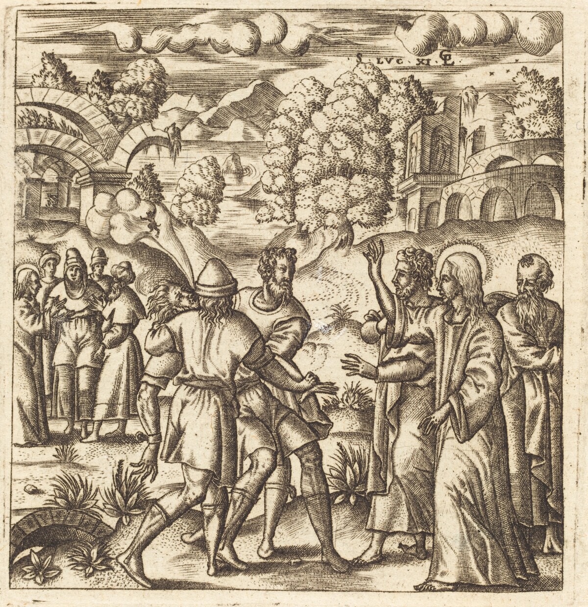 Christ Heals a Dumb Man by Léonard Gaultier
