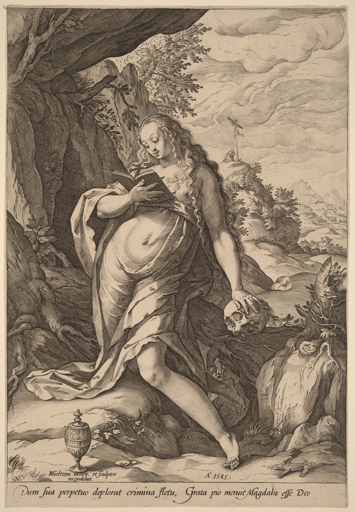 St. Mary Magdalen Penitent by Hendrik Goltzius