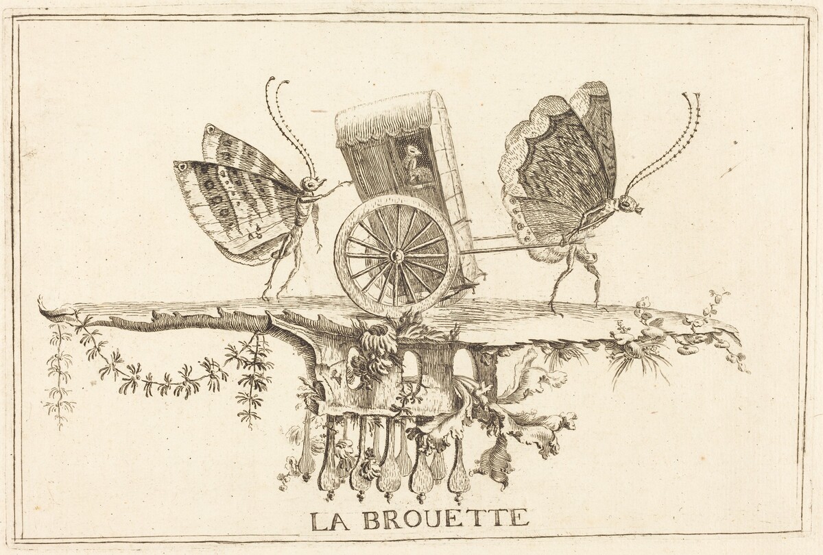 La Brouette (The Paltry Coach) by Charles Germain de Saint-Aubin