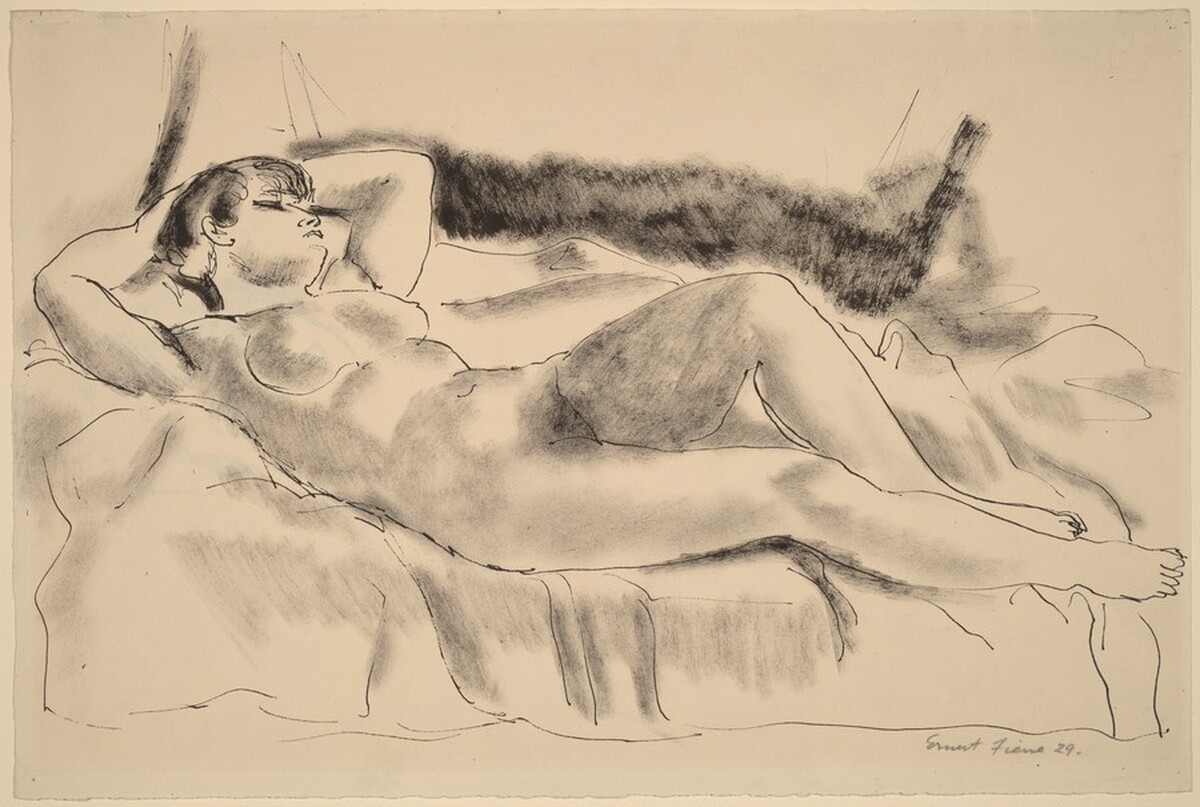 Reclining Nude by Ernest Fiene