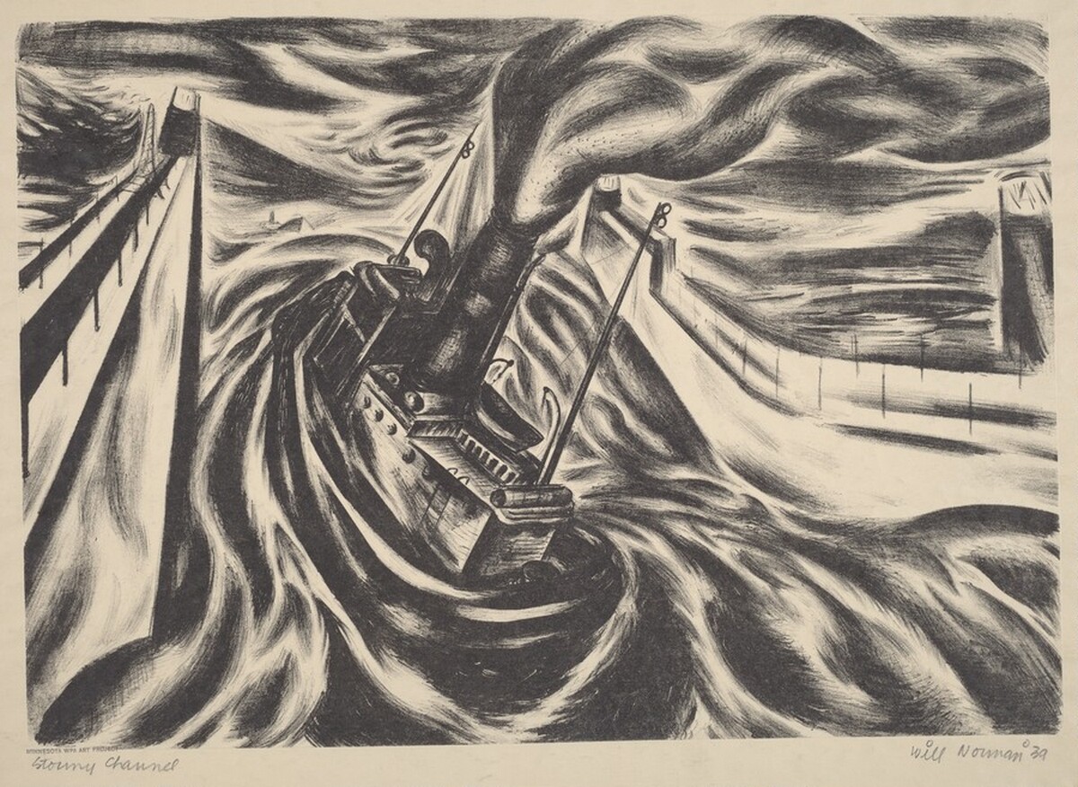 Stormy Channel by William Norman