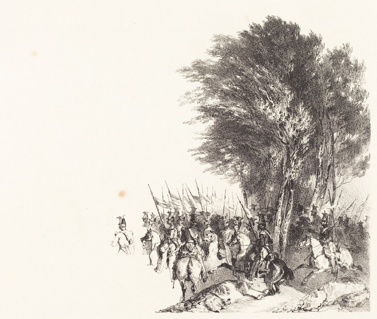 Lanciers en Marche (Lancers on the March) by Nicolas-Toussaint Charlet