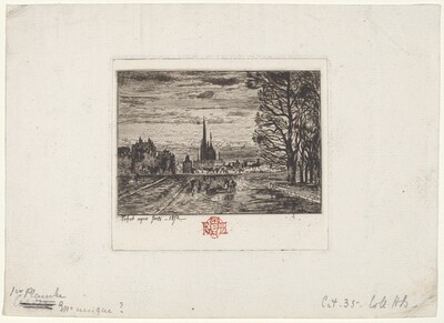 Le Couvre-feu (1er planche) (The Curfew, 1st plate)