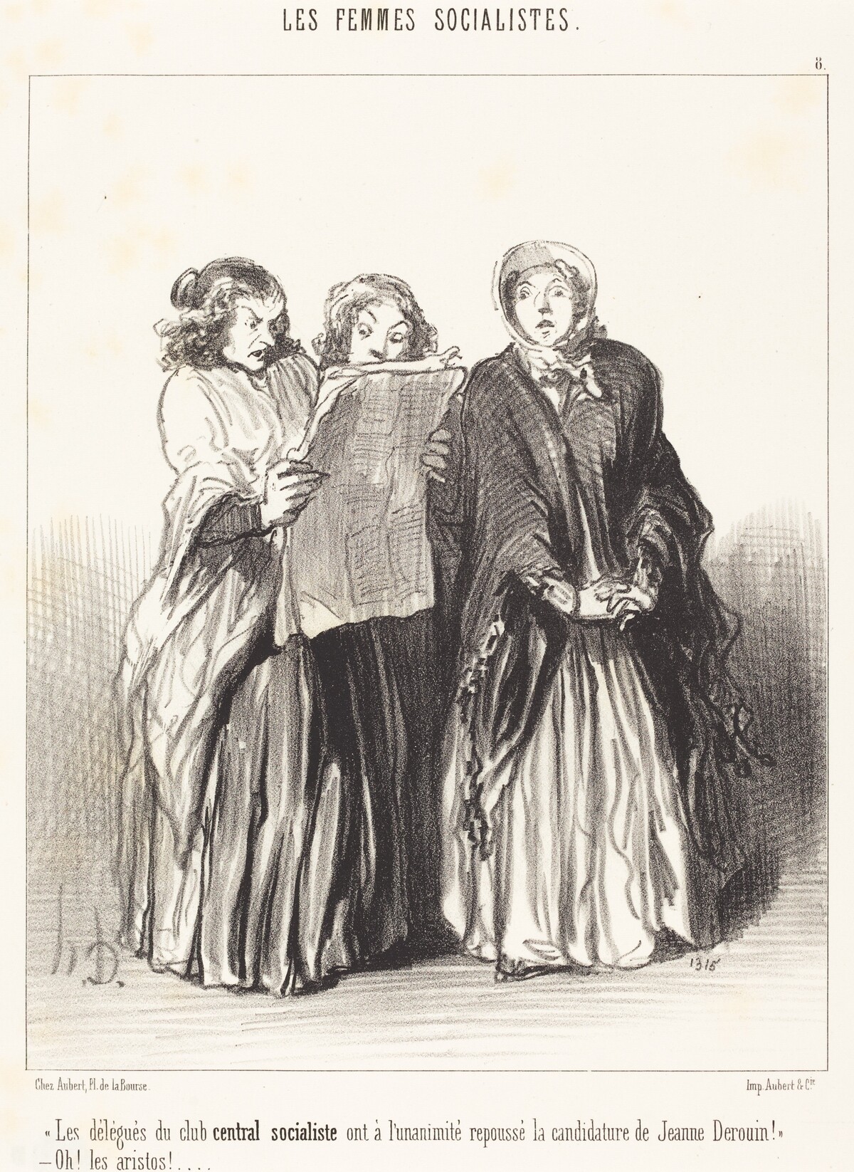 Les Délégués du club central socialiste ont repoussé... by Honoré Daumier