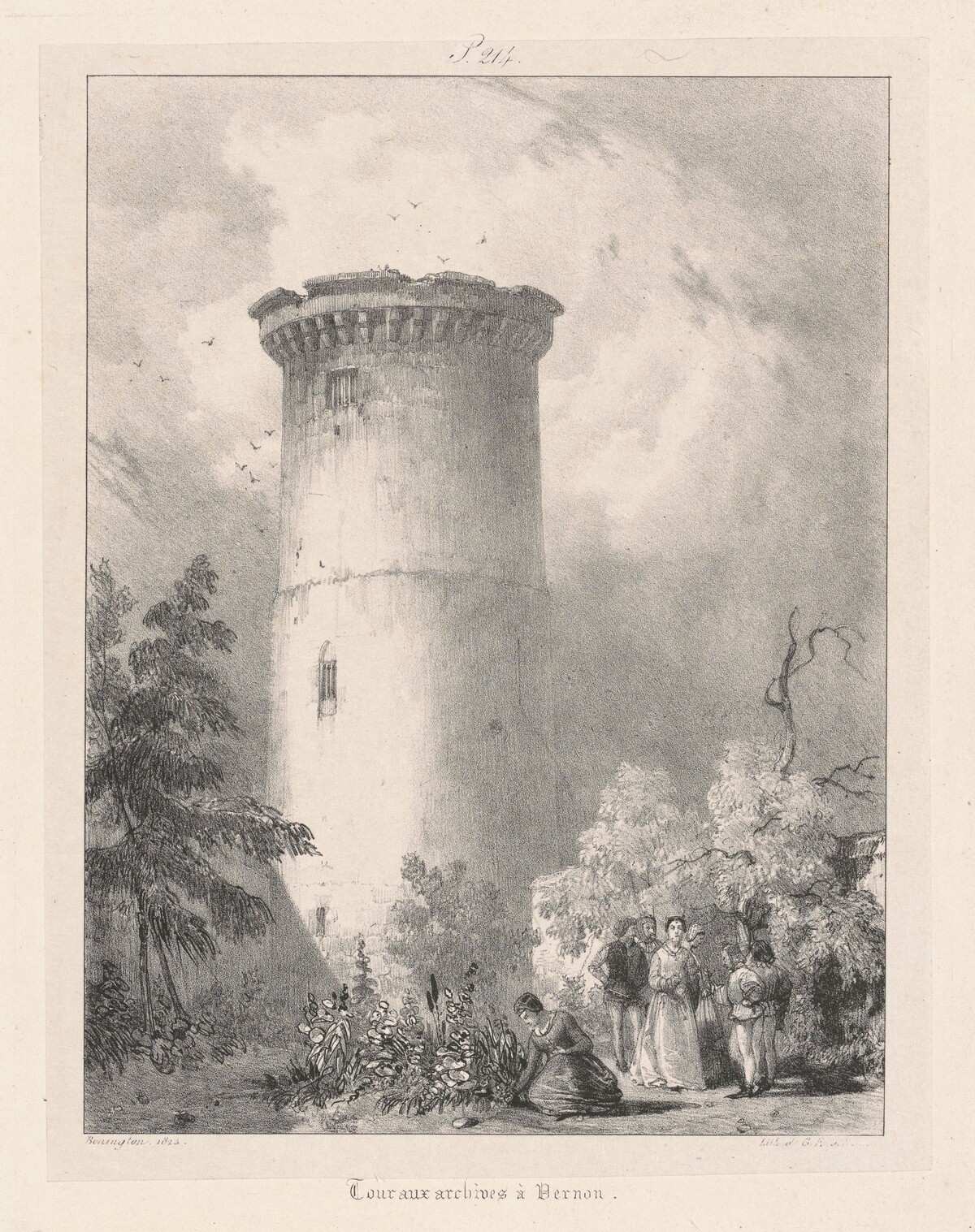 Tour aux Archives à Vernon by Richard Parkes Bonington