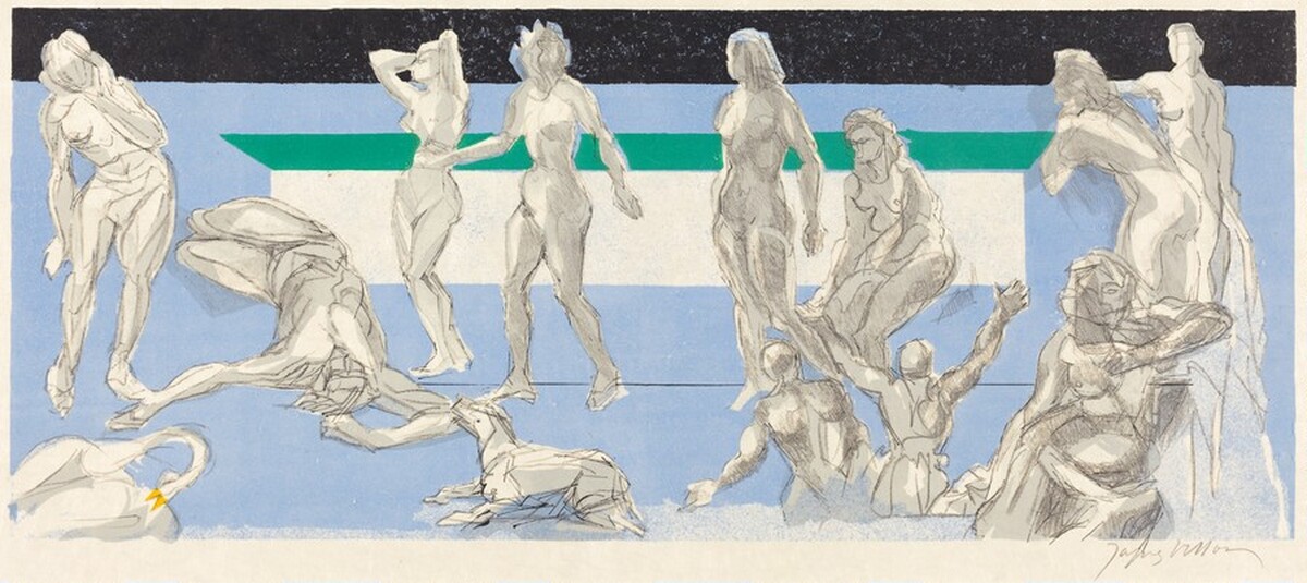 Fifth Bucolic: The Death of Daphnis by Jacques Villon