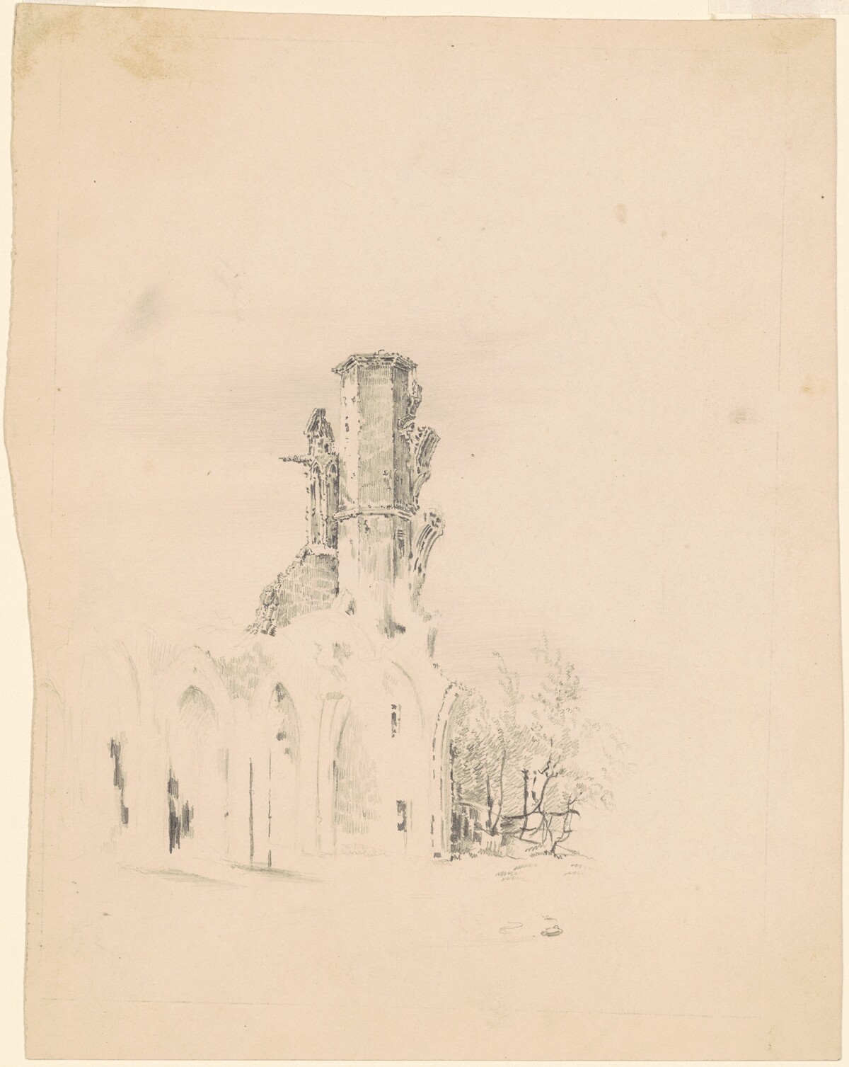 A Gothic Ruin by James Goodwyn Clonney