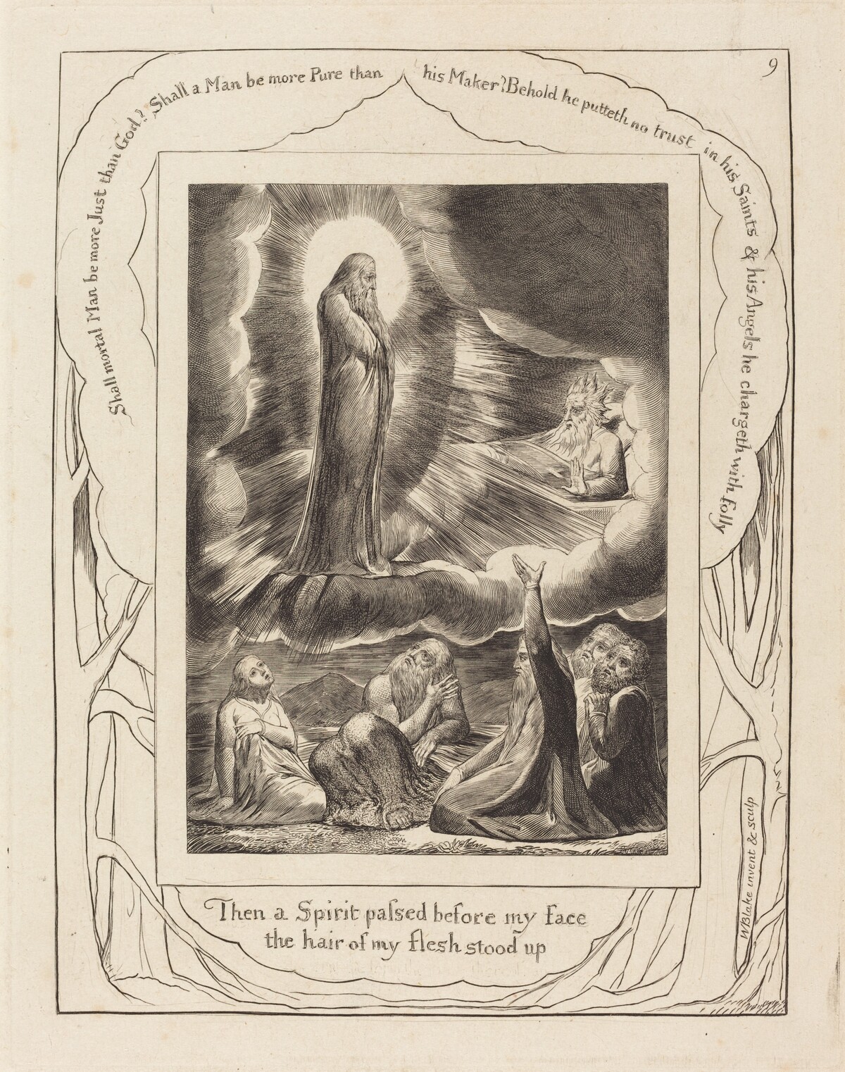 The Vision of Eliphaz by William Blake