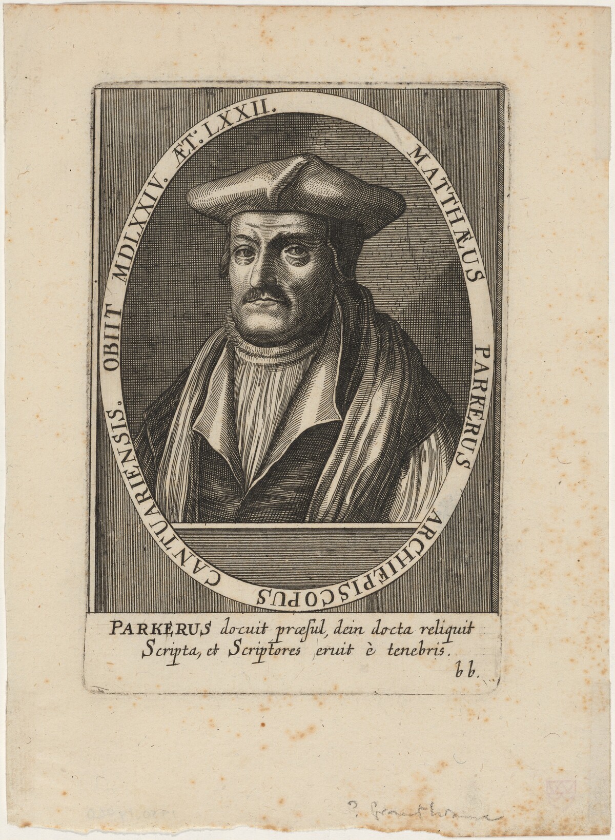 Matthew Parker, Archbishop of Canterbury by Unknown Artist