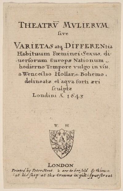 Theatrum mulierum: Title Page