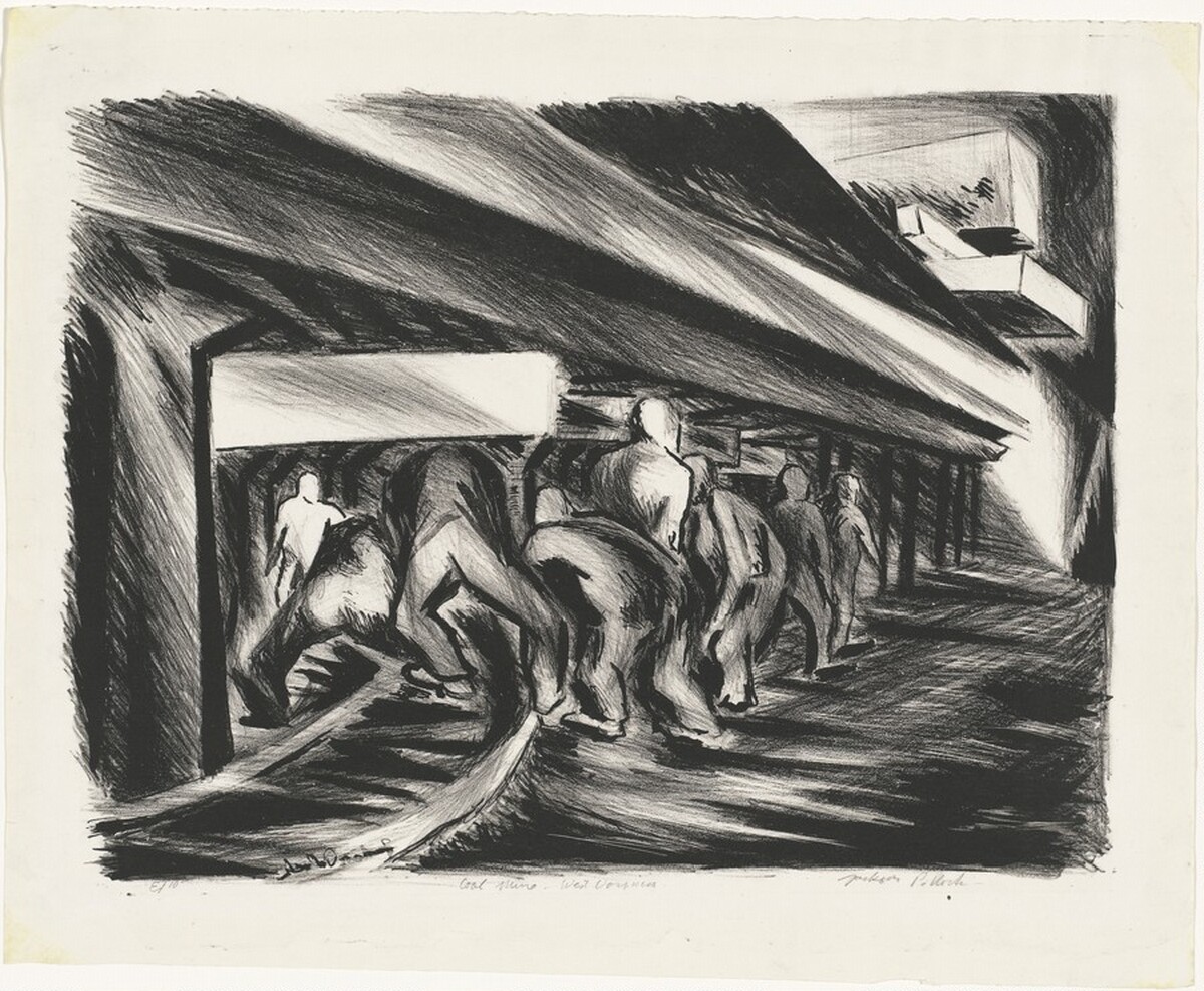 Coal Mine - West Virginia by Jackson Pollock