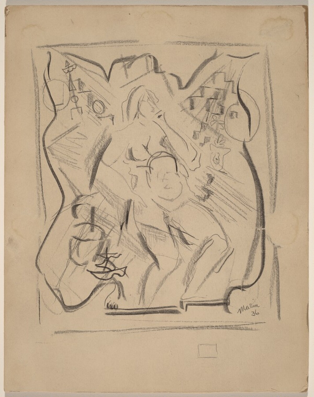 Nude Figure by John Marin