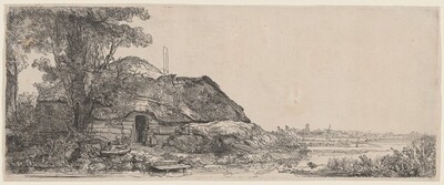 Landscape with a Cottage and a Large Tree