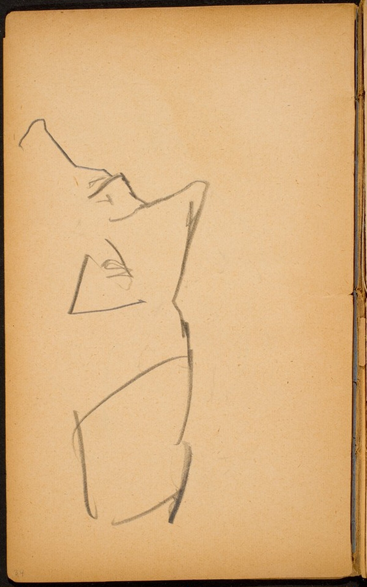 Gesicht in Profil (Profile) [p. 34] by Max Beckmann