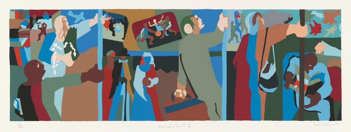 New York in Transit I by Jacob Lawrence