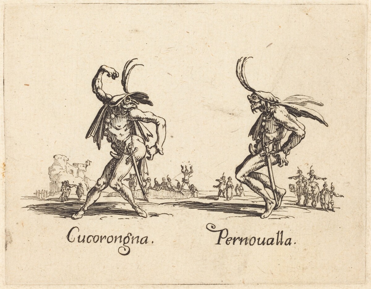 Cucorongna and Pernoualla by Jacques Callot