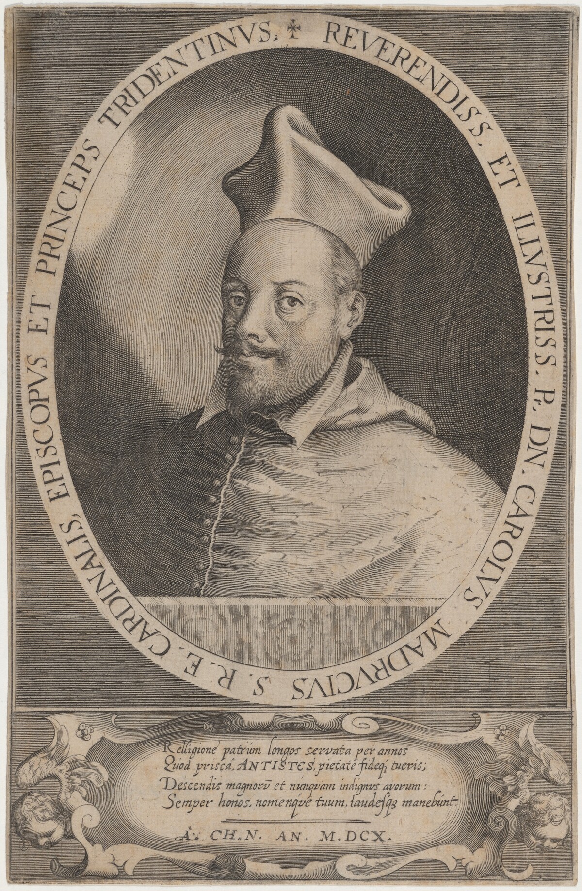 Cardinal Carolus Madrucius by Unknown Artist