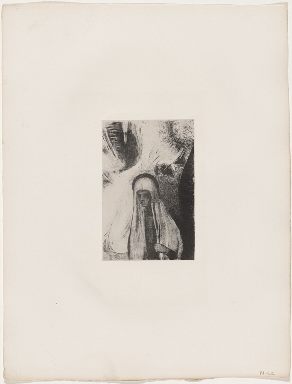 La Vieille: Que Crains-tu? Un Large Trou Noir! Il Est Vide Peut-être? by Odilon Redon, Georges Aubert after Redon, and Gustave Flaubert (author)
