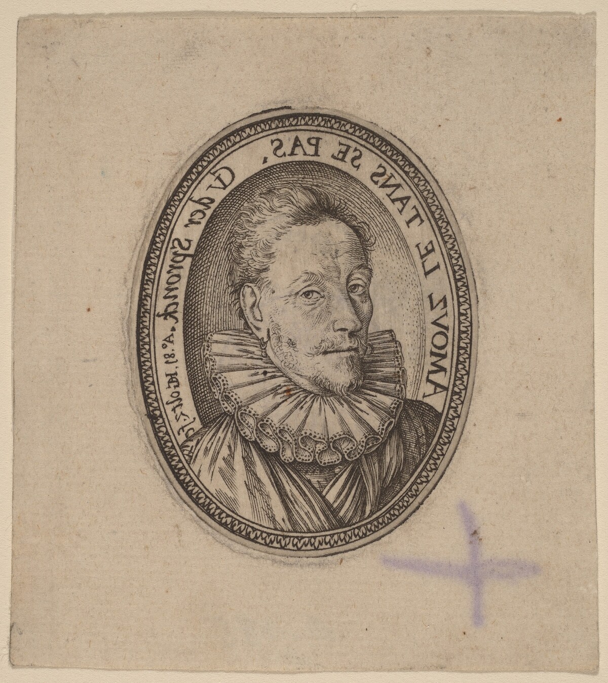 Gheraert van der Spronck by Hendrik Goltzius