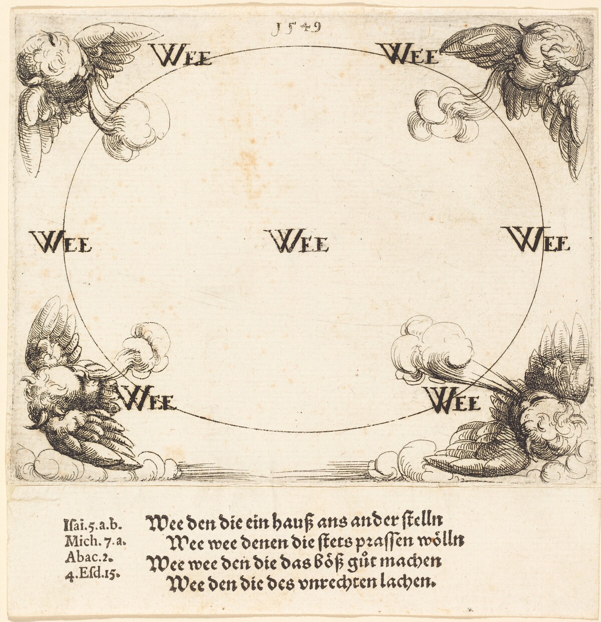 Woe is Pronounced on the Scribes and Pharisees by Augustin Hirschvogel