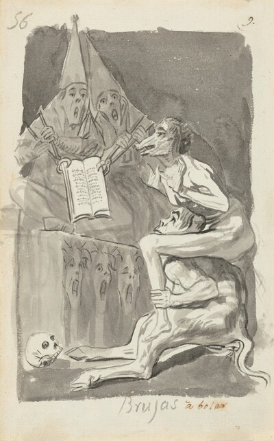 Brujas à volar (Witches Preparing to Fly) [verso]