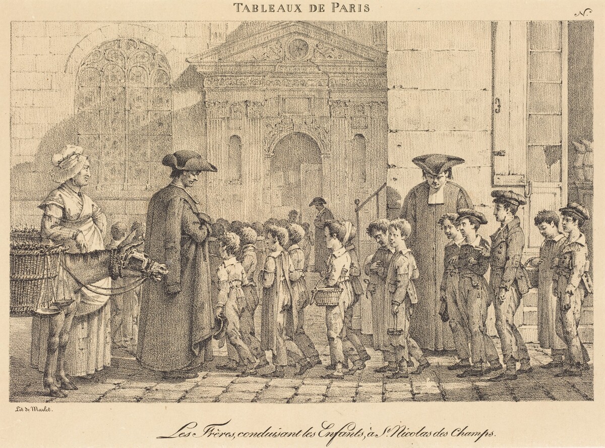 Les Frères Conduisent les Enfants, à St. Nicolas des Champs by Jean Henri Marlet
