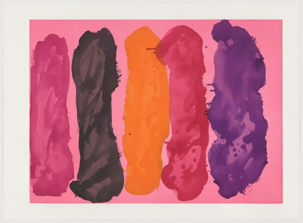 Joaquin's Close Out [working proof 1] by Mary Heilmann