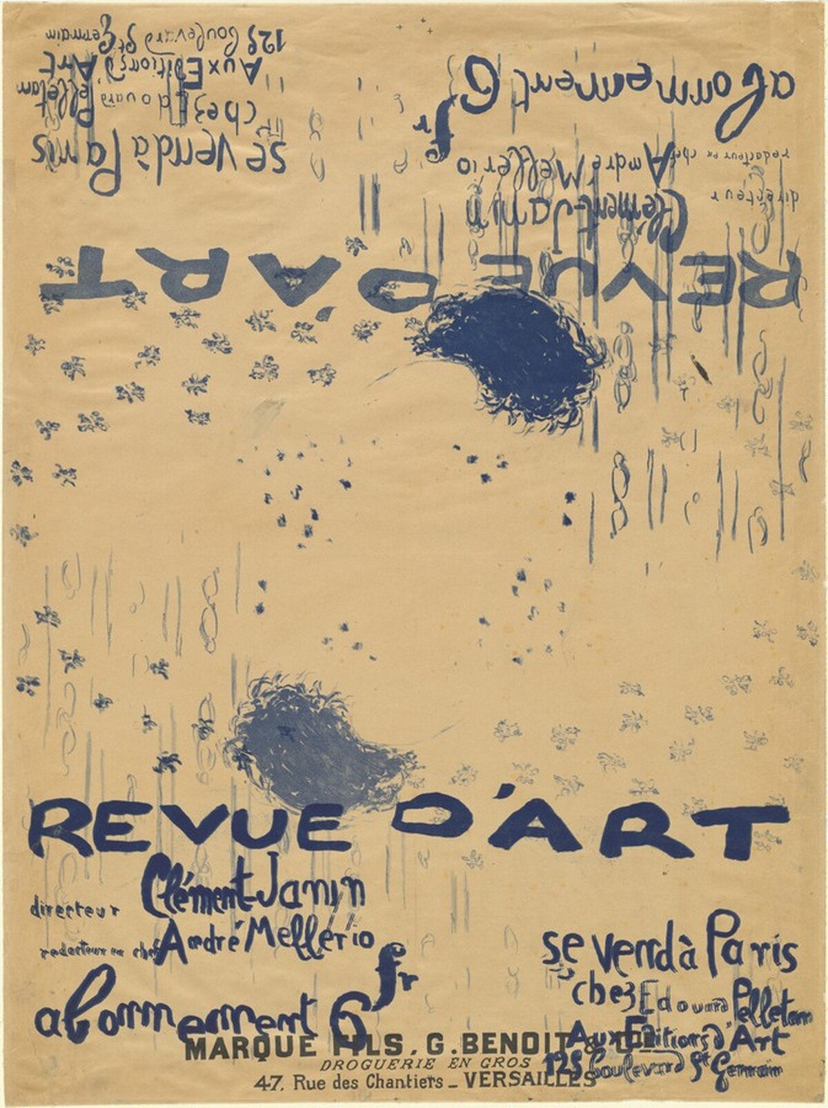 Poster for "L'Estampe et l'affiche" by Pierre Bonnard