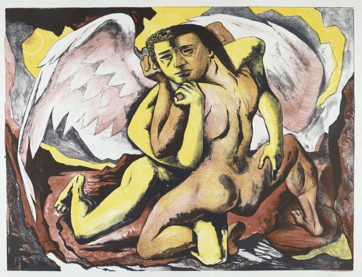 Jacob and the Angel by Benton Murdoch Spruance