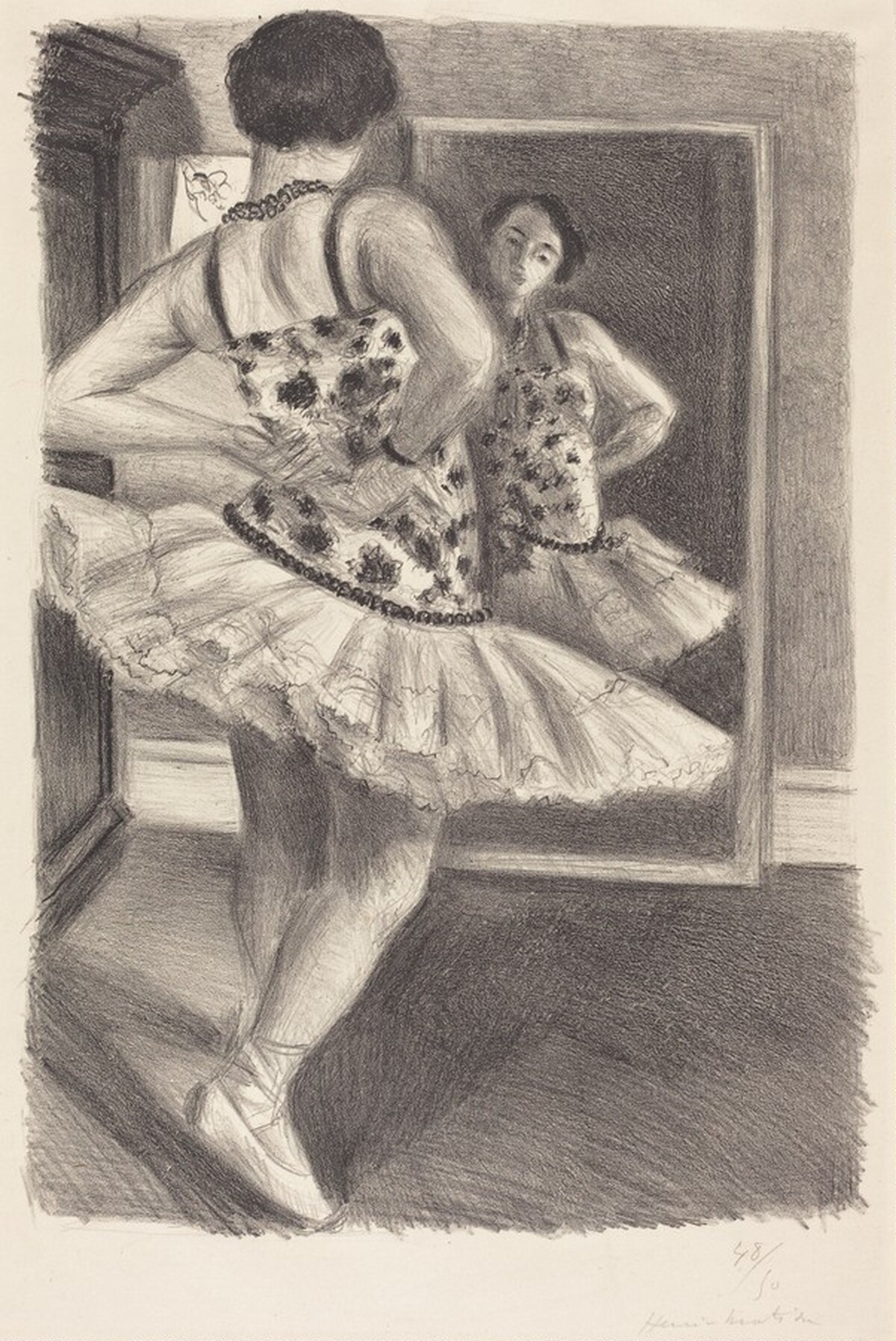 Dancer Reflected in the Mirror (Danseuse reflétée dans la glace) by Henri Matisse