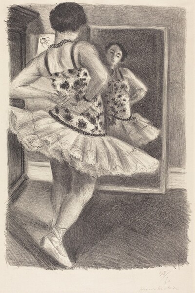 Dancer Reflected in the Mirror (Danseuse reflétée dans la glace)