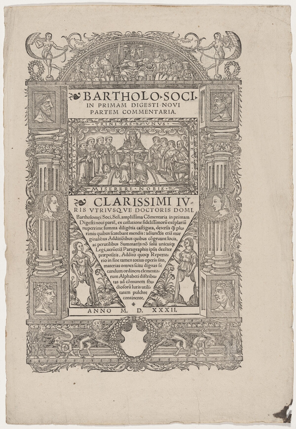 Title Page to Clarissimi IV by Unknown Artist