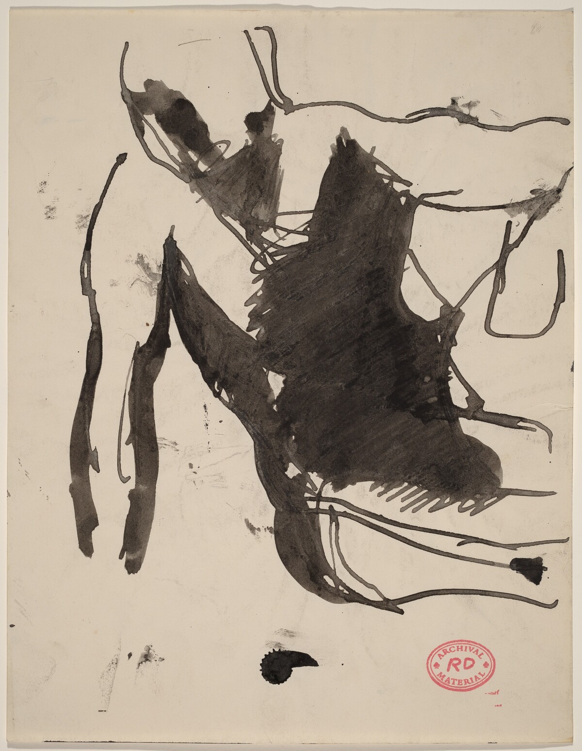 Untitled [gesturing figure] by Richard Diebenkorn