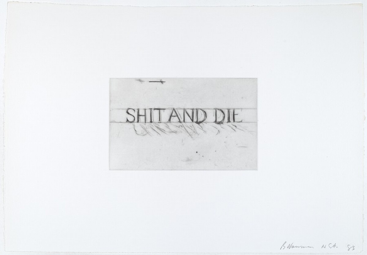 Shit and Die by Bruce Nauman
