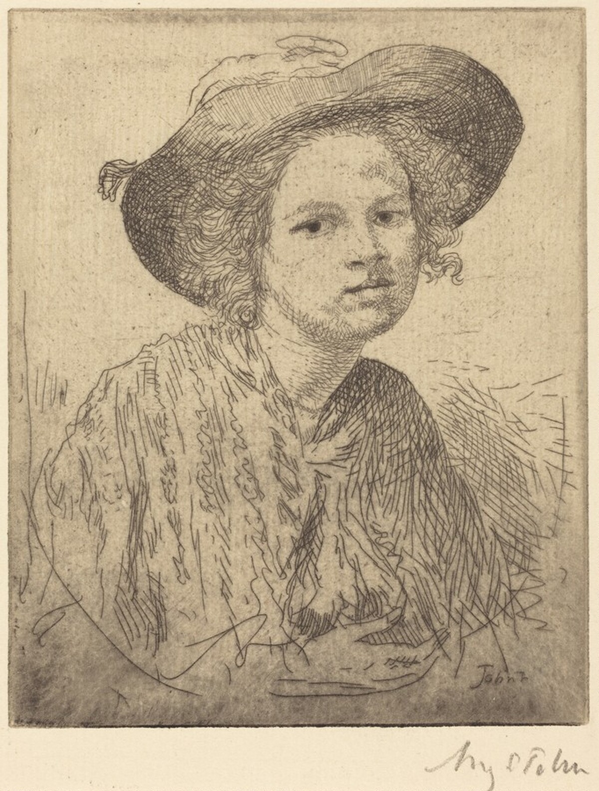 Anne with a Lace Shawl by Augustus John
