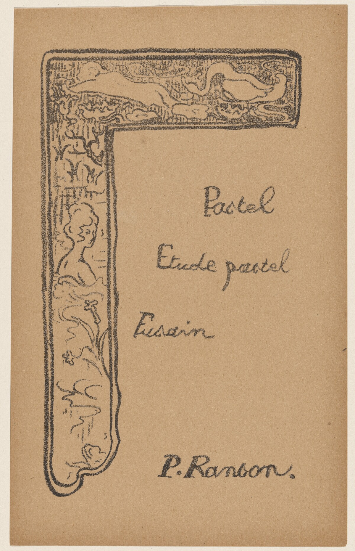 Vignette with Woman and Swans by Paul Ranson