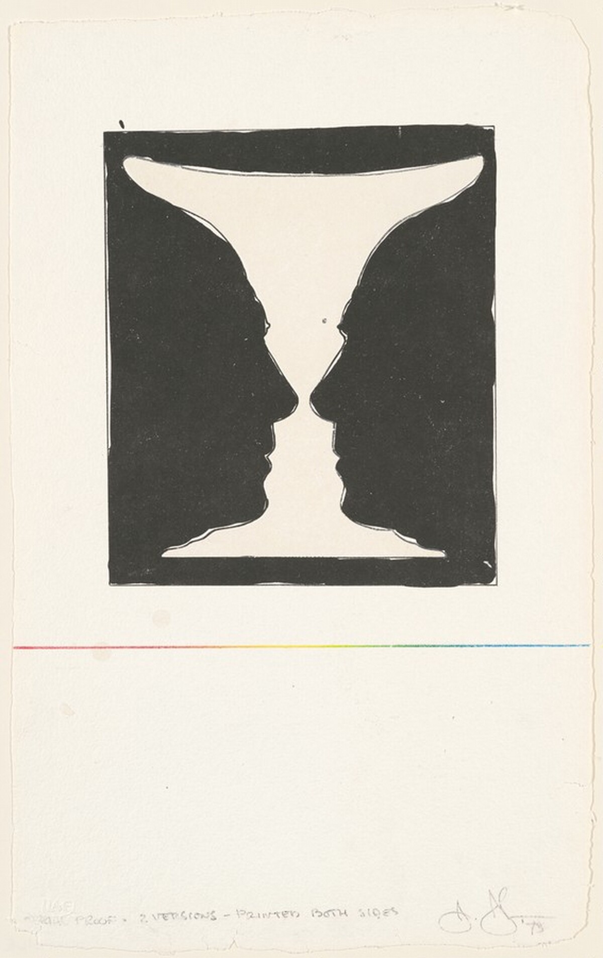Cup 2 Picasso [recto] [trial proof] by Jasper Johns