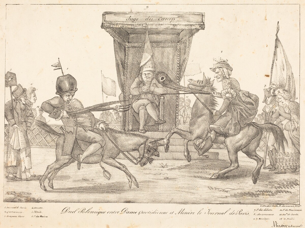 Duel Polemique by Eugène Delacroix