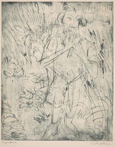 Girl with Flowers