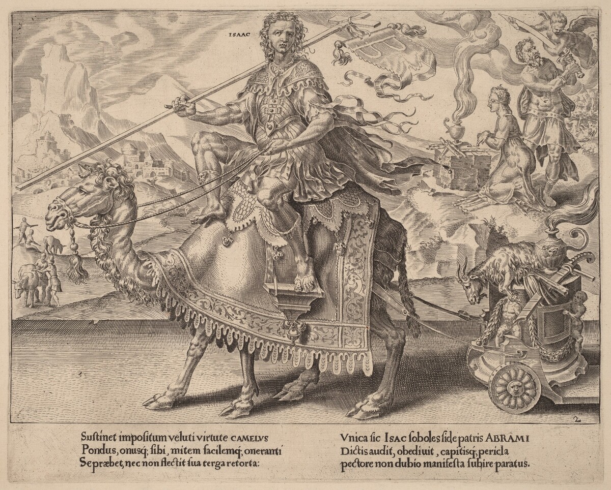 The Triumph of Isaac by Dirck Volckertz Coornhert after Maerten van Heemskerck