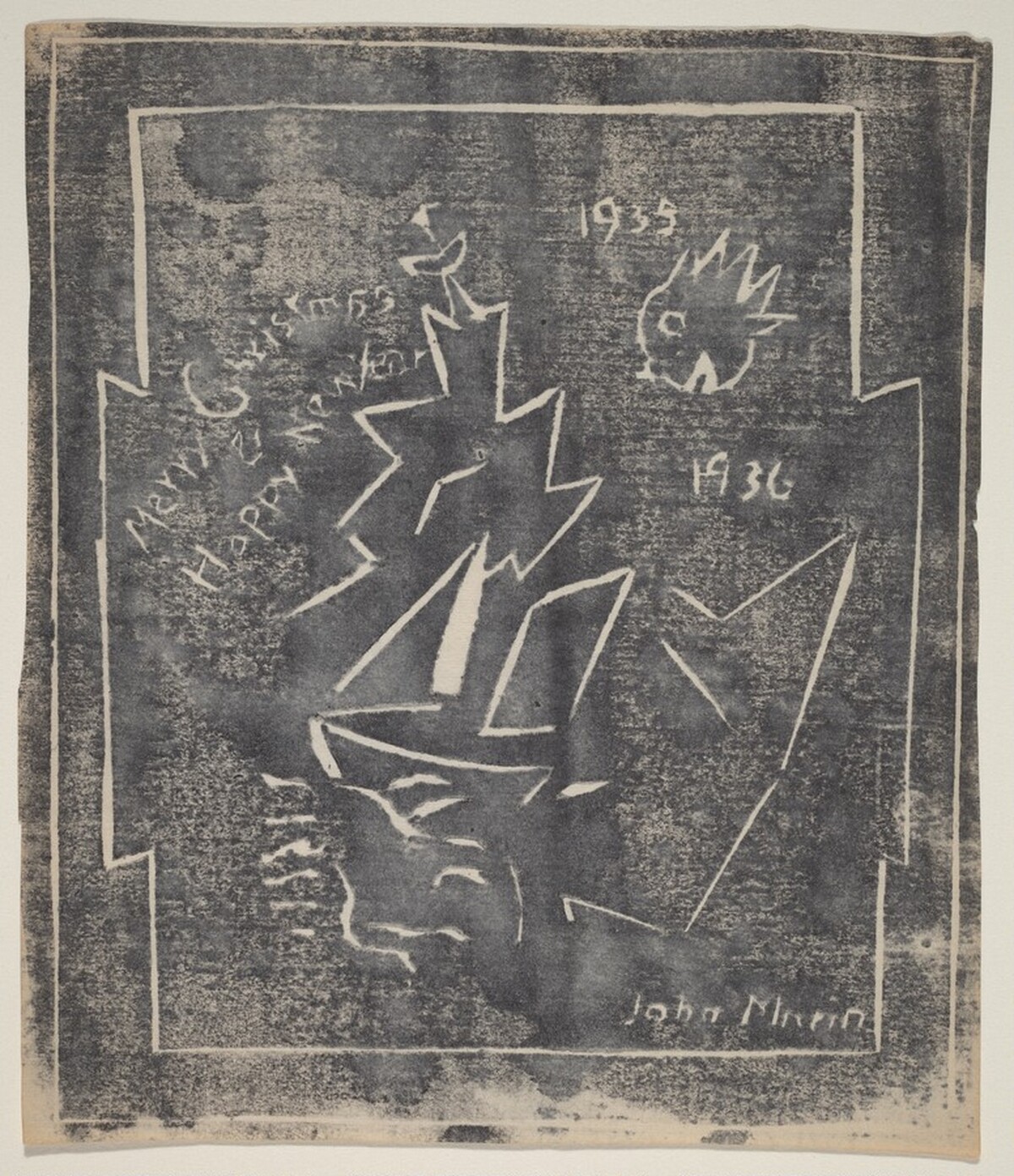 Merry Christmas—Happy New Year by John Marin
