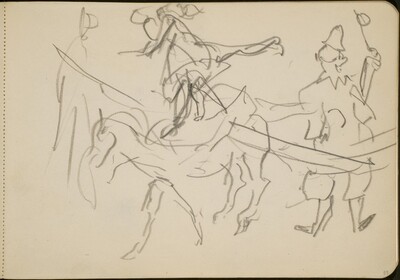 Manege mit Kunstreiter und Clown (Circus Ring with Rider and Clown) [p. 59]