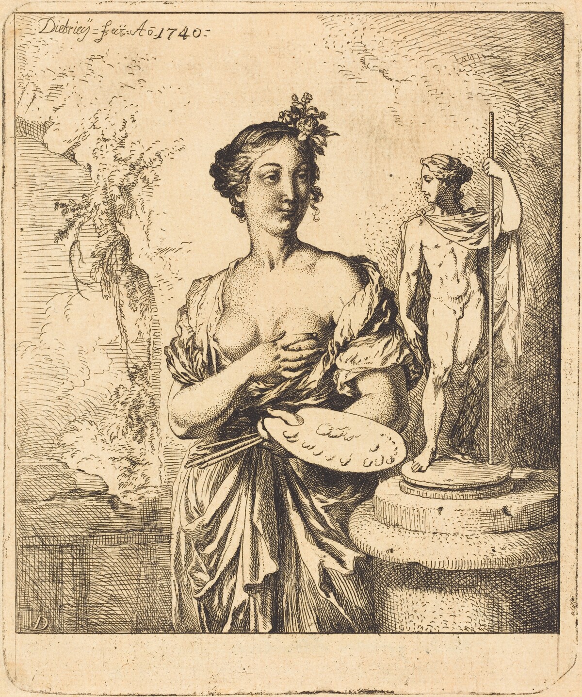 Painting by Christian Wilhelm Ernst Dietrich