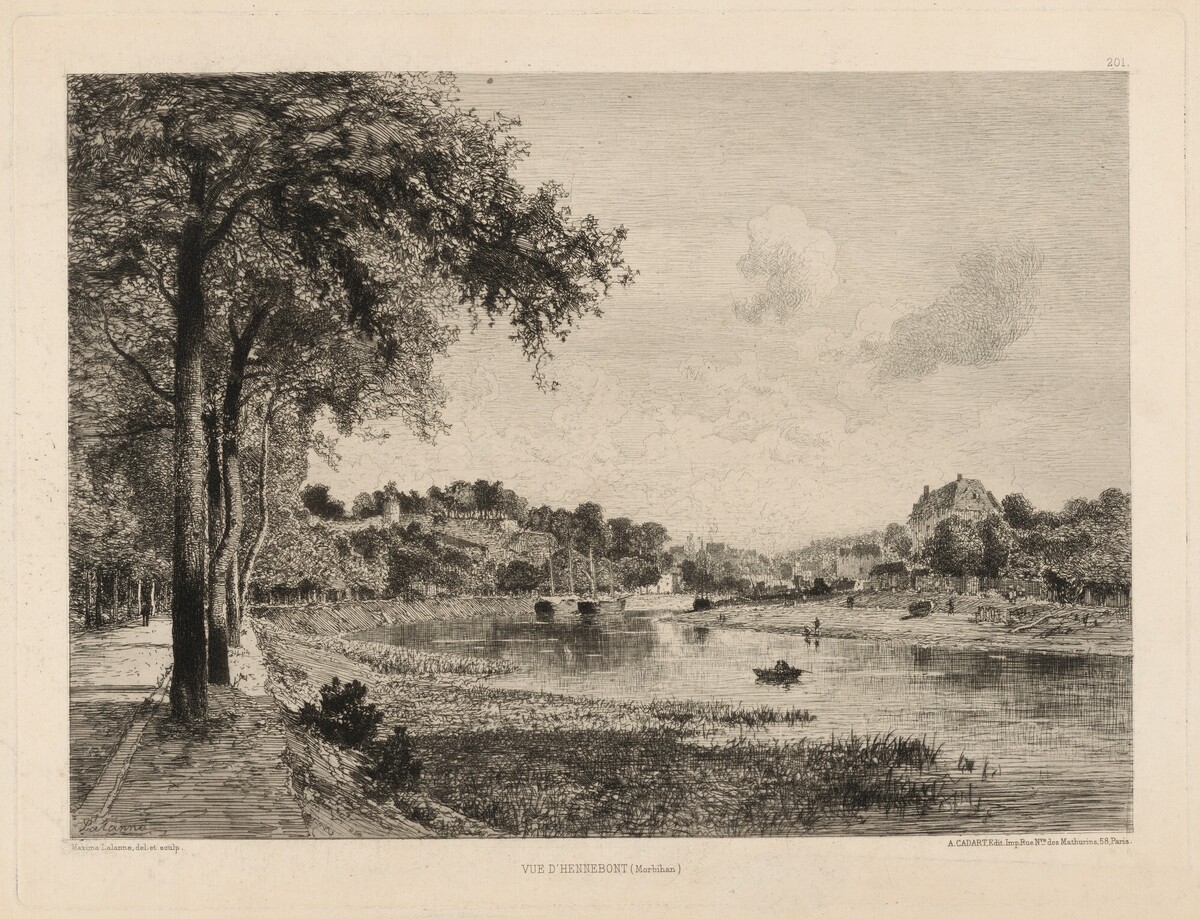 Vue d’Hennebont (Morbihan) by Maxime Lalanne